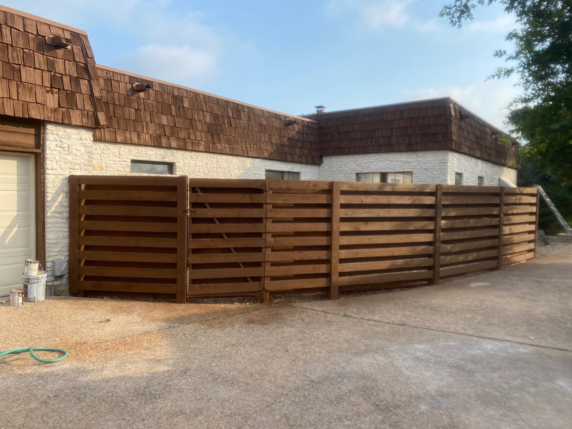 Horizontal Cedar Gate & Fence